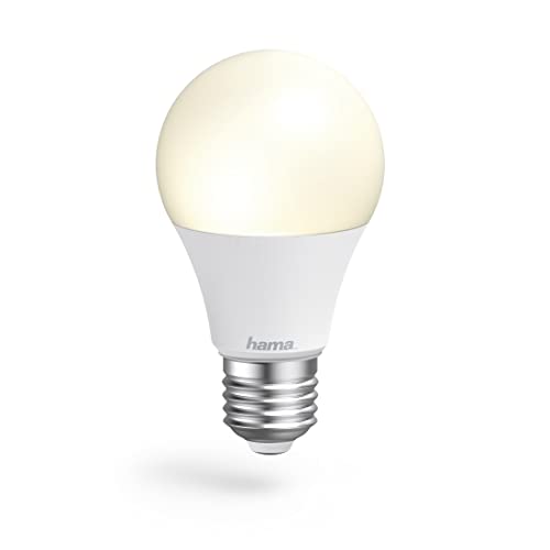 Hama WLAN LED Lampe E27 3er Set (Smart Home Lampe 8,5W Glühbirne, dimmbar, mehrfarbig RGBW, WIFI LED Lampe mit Sprachsteuerung und App, kompatibel mit Alexa, Google, Siri, Apple, kein Hub nötig) von Hama