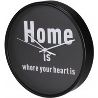 Hama - Wanduhr HG-260 geräuscharm Design Home is where your heart is von Hama