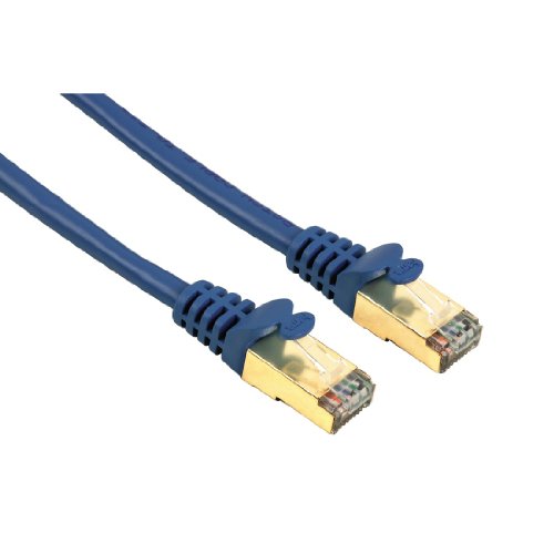 Hama geschirmtes CAT 5e-Patchkabel, STP, 0,25 m blau von Hama