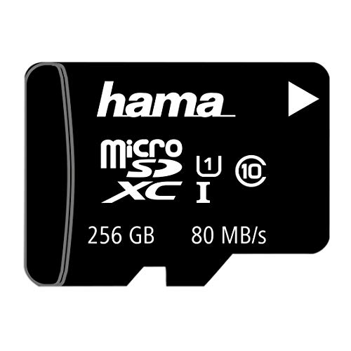 microSDXC 256GB Class 10 UHS-I 80MB/s + Adapter/Mobile microSDXC 256GB Class 10 UHS-I 80MB/s + Adapter/Mobile von Hama