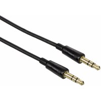 Klinken-Kabel 3,5mm Flexi-Slim 0,5m Schwarz von Hama