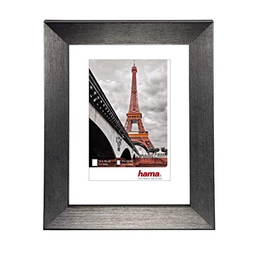 Kunststoffrahmen Paris, Kontrastgrau, 13 x 18 cm von Hama