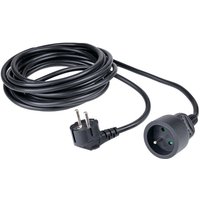 Standard-Verlängerungskabel 5 m in Schwarz 3500W von Hama