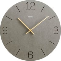 Hama - Wanduhr Kreta grau 30cm eingravierte Ziffern 185881 von Hama
