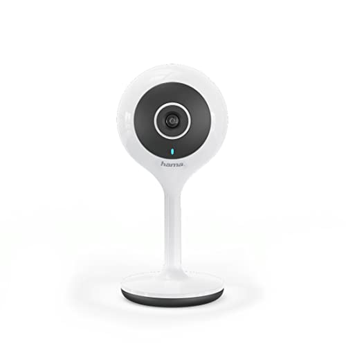 Hama Überwachungskamera innen 1080p (Full HD Wlan Kamera als Babyphone, für Haustiere oder Senioren, ohne Hub mit Bewegungsmelder, Geräuscherkennung, Nachtsicht, Gegensprechfunktion und Aufzeichnung) von Hama