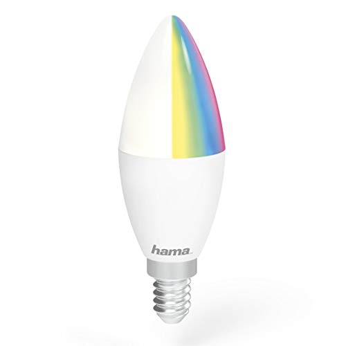 WiFi-LED-Lampe, E14, 5,5W, RGB+CCT, dimmbar von Hama