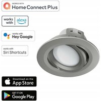 WiFi led Einbaustrahler 5W/32W Satin Nickel von Hama