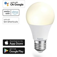 Wlan LED-Lampe E27 10W Weiß dimbar - Warmweiß von Hama