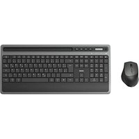 hama KMW-600 Plus Tastatur-Maus-Set kabellos schwarz, anthrazit von Hama