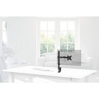 hama Monitor-Halterung 00118490 schwarz für 1 Monitor, Tischklemme von Hama