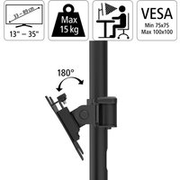 hama Monitorenarm »FULLMOTION«, schwarz, für alle TFT-/LCD-/LED-Monitore - schwarz | weiss von Hama