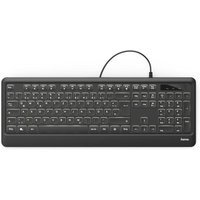 Hama Tastatur kabelgebunden KC-550 schwarz von Hama