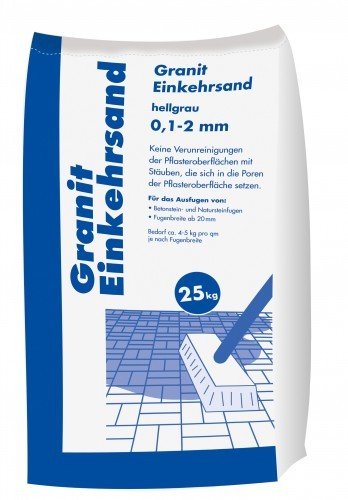 Hamann Mercatus GmbH 25kg Granit Einkehrsand hellgrau 0,1-2,0 mm - Fugen & Einkehrsand von Hamann Mercatus GmbH