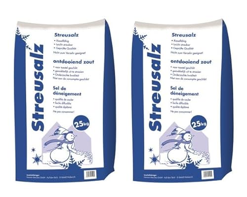 Hamann Streusalz 50 kg (2 x 25 kg) - Langzeitwirkung bei dickeren Eis & Schneeschichten Hamann Streusalz 50 kg (2 x 25 kg) - Langzeitwirkung bei dickeren Eis & Schneeschichten von Hamann Mercatus GmbH