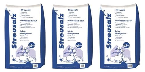 Hamann Streusalz 75 kg (3 x 25 kg) - Langzeitwirkung bei dickeren Eis & Schneeschichten Hamann Streusalz 75 kg (3 x 25 kg) - Langzeitwirkung bei dickeren Eis & Schneeschichten von Hamann Mercatus GmbH