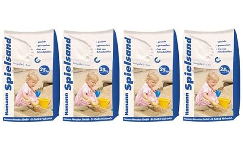Hamann Spielsand Classic 100 kg Sack - Qualitäts Quarzsand - gesiebt - frei von Schadstoffen - gewaschen von Hamann Mercatus GmbH