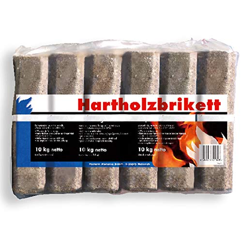 Hamann Hartholzbriketts 8-eckig mit Loch 10 kg von Hamann Mercatus GmbH