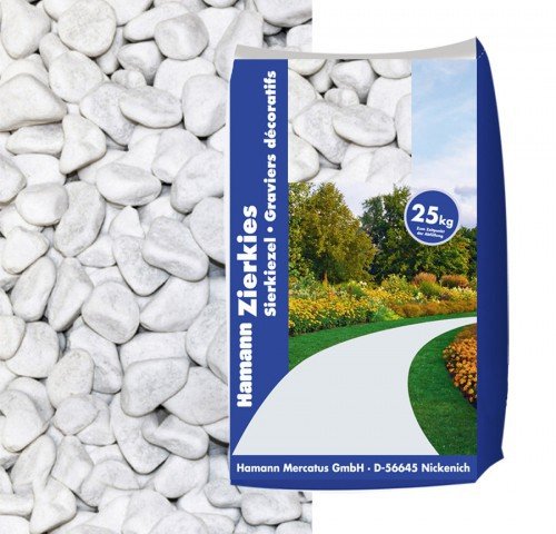 Hamann Marmorkies Carrara 12-16 mm 25 kg - Mit kreativen Ideen kann jeder Garten durch Zierkies und Naturstein aufgewertet und edel gestaltet Werden. Hamann Marmorkies Carrara 12-16 mm 25 kg - Mit kreativen Ideen kann jeder Garten durch Zierkies und Naturstein aufgewertet und edel gestaltet Werden. von Hamann Mercatus GmbH