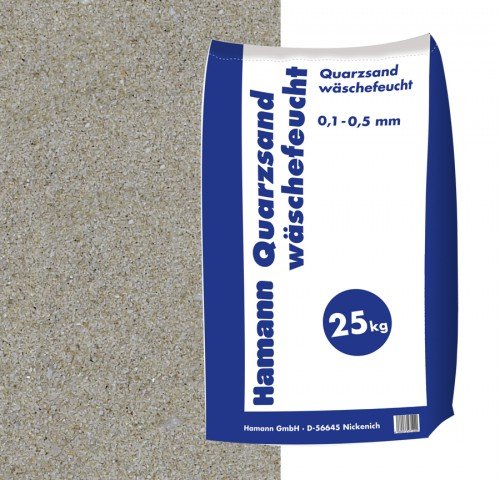 Hamann Mercatus GmbH Quarzsand wäschefeucht 25 kg Sack von Hamann Mercatus GmbH