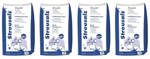 Hamann Streusalz 100 kg (4 x 25 kg) - Langzeitwirkung bei Eis & Schnee von Hamann Mercatus GmbH