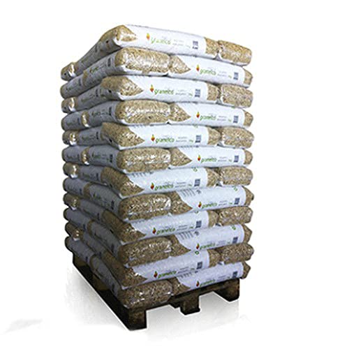 Holzpellets 70 x 15kg 6mm volle Palette 1050 kg - Kaminpellets Heiz Pellet - ohne Bindemittel & chemischen Zusätzen von Hamann Mercatus GmbH