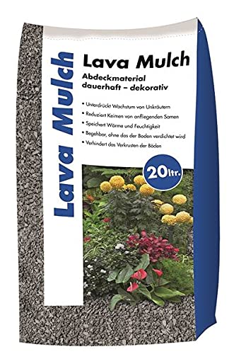 Lava Mulch Anthrazit 8-16 mm 20 l von Hamann Mercatus GmbH