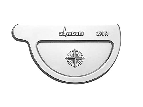 Zambelli VM Blank-Zinc® Rinnenboden halbrund rechts 250 mm - Formsicher & exakte Passgenauigkeit | Kompassrose von Hamann Mercatus GmbH