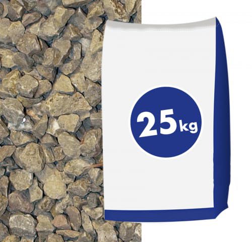 Kalksplitt Latte Macchiato 16-32 mm 25 kg von Hamann Mercatus GmbH