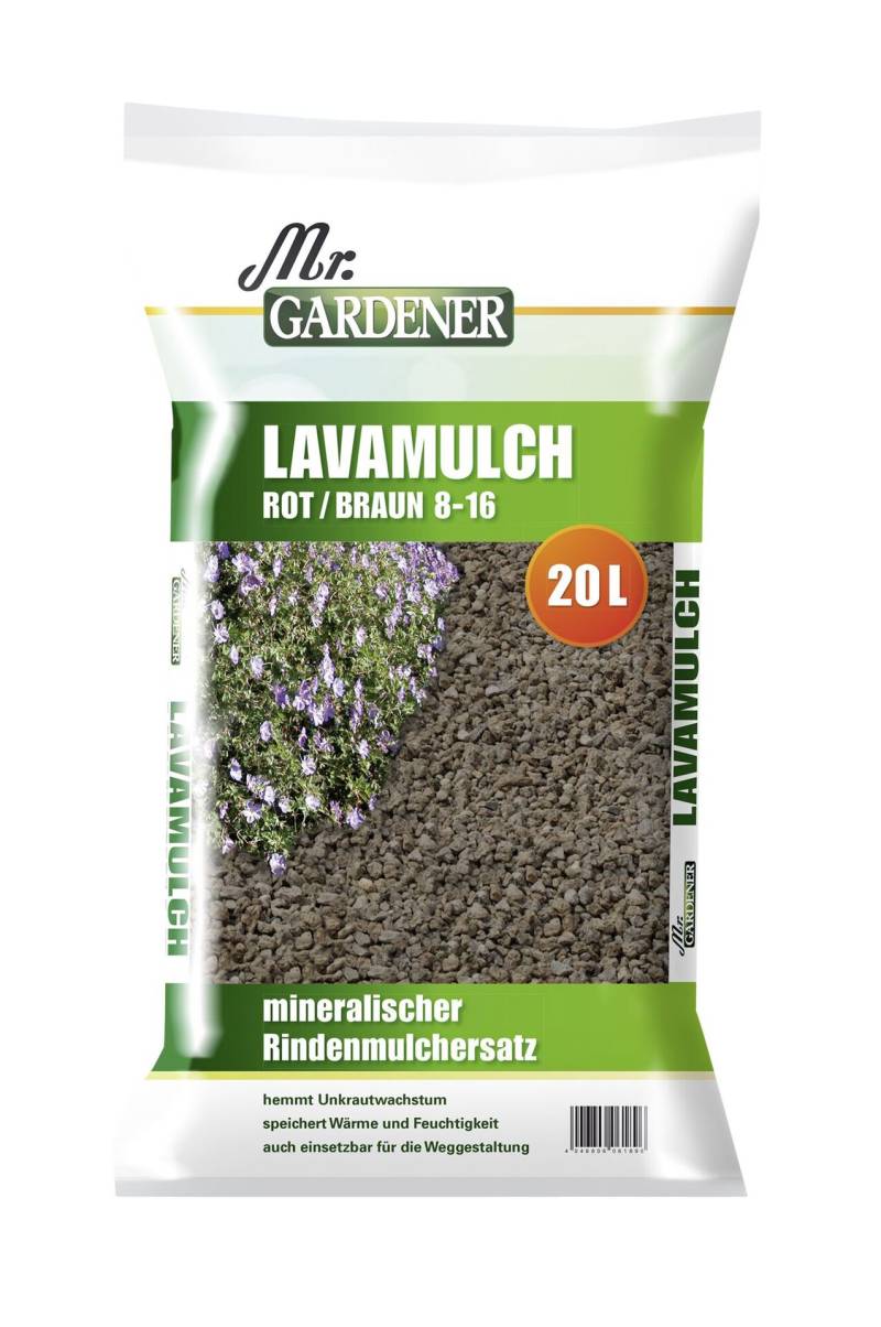 Lavamulch rotbraun 8-16 mm, 20 Liter Lavamulch rotbraun 8-16 mm, 20 Liter von Hamann