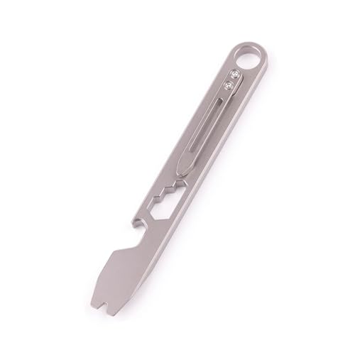 Hamans EDC Brecheisen Flaschenöffner Titan EDC-Hebelstange Getriebe mit Clip CM Einheit Skalenschlüssel Hamans EDC Brecheisen Flaschenöffner Titan EDC-Hebelstange Getriebe mit Clip CM Einheit Skalenschlüssel von Hamans