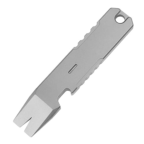 Titanlegierung EDC Stemmeisen Multi Tool Mini Brecheisen Multifunktions Tragbares EDC-Werkzeug Flaschenöffner Outdoor Notfall Werkzeug von Hamans