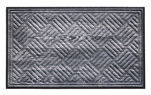 Hamat - Fußmatte Amaron – Wood – Grau – 45 x 75 cm von Hamat