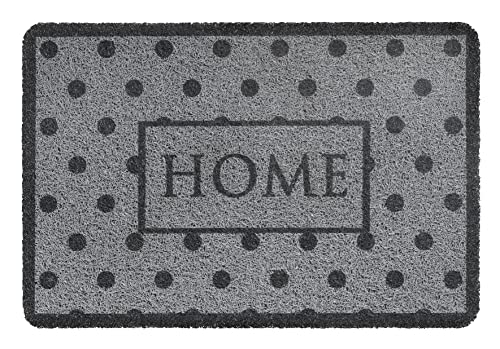 Hamat - Fußmatte Curly Print – Home – Grau – 40 x 60 cm von Hamat