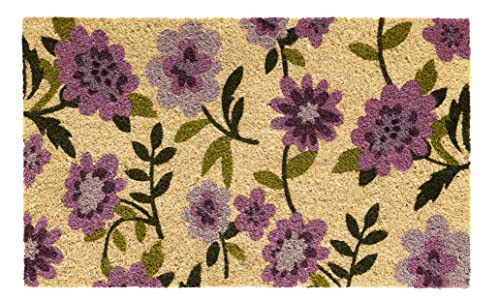 Hamat - Fußmatte Ruco Print Flowers Purple – 45 x 75 cm von Hamat
