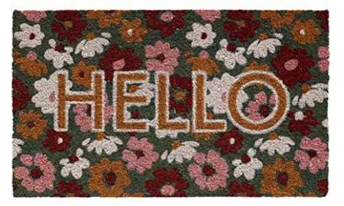 Hamat - Fußmatte Ruco Print Hello Flowers – 45 x 75 cm von Hamat