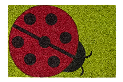 Hamat - Fußmatte Ruco Print Ladybug Green - 40 x 60 cm von Hamat