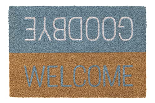 Hamat - Fußmatte Ruco Print Welcome Goodbye Blue – 40 x 60 cm von Hamat