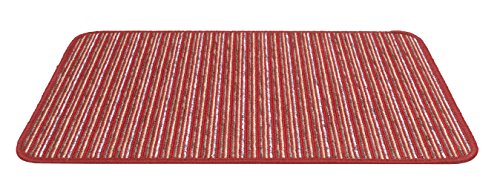 Hamat Teppich für Eingang, innen Flash aus Polypropylen, Rot gestreift, 50 x 80 cm von Hamat