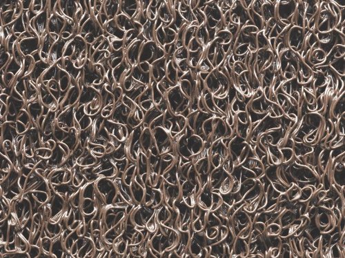 Hamat Teppich für Eingangsbereich Curly aus Polymer, Braun, 120 x 600 cm von Hamat