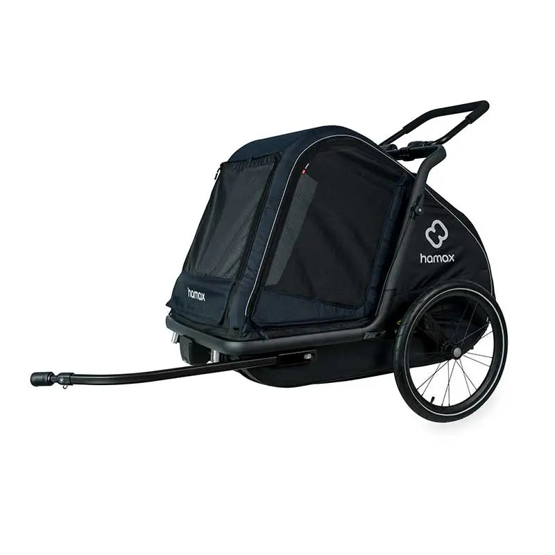 B-Ware Hamax Pluto L Hundeanhänger Fahrradanhänger Hundetransporter Blau Schwarz B-Ware Hamax Pluto L Hundeanhänger Fahrradanhänger Hundetransporter Blau Schwarz von Hamax