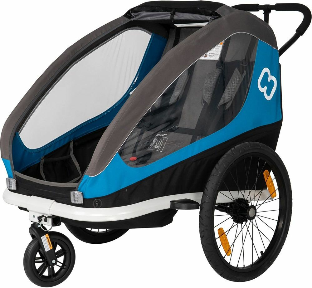Hamax Traveller Fahrradanhänger Kinderanhänger Transportanhänger Blau Schwarz  B-Ware von Hamax