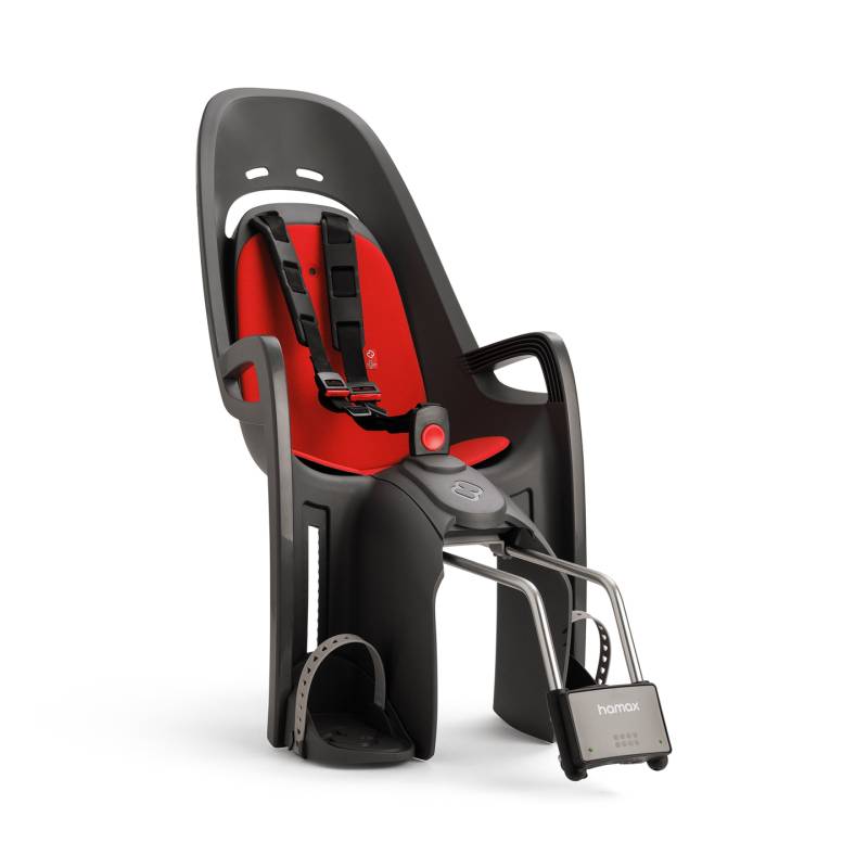 Hamax Zenith Fahrradsitz Fahrradkindersitz Sitz Grau Rot Kindersitz Verstellbar B-Ware von Hamax