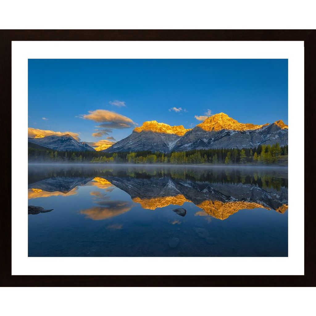 A Perfect Morning In Canadian Rockies Poster von Hambedo