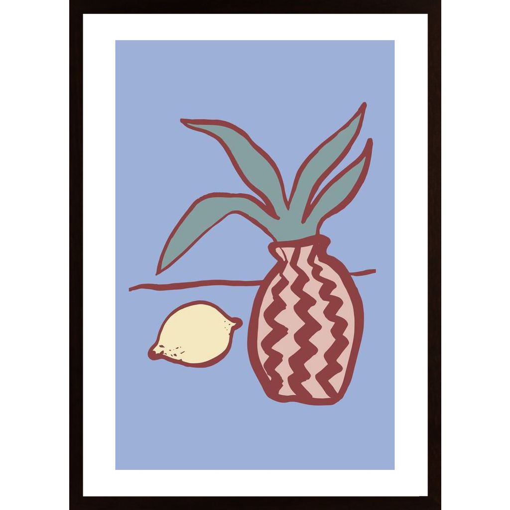 Blue Lemon Poster von Hambedo