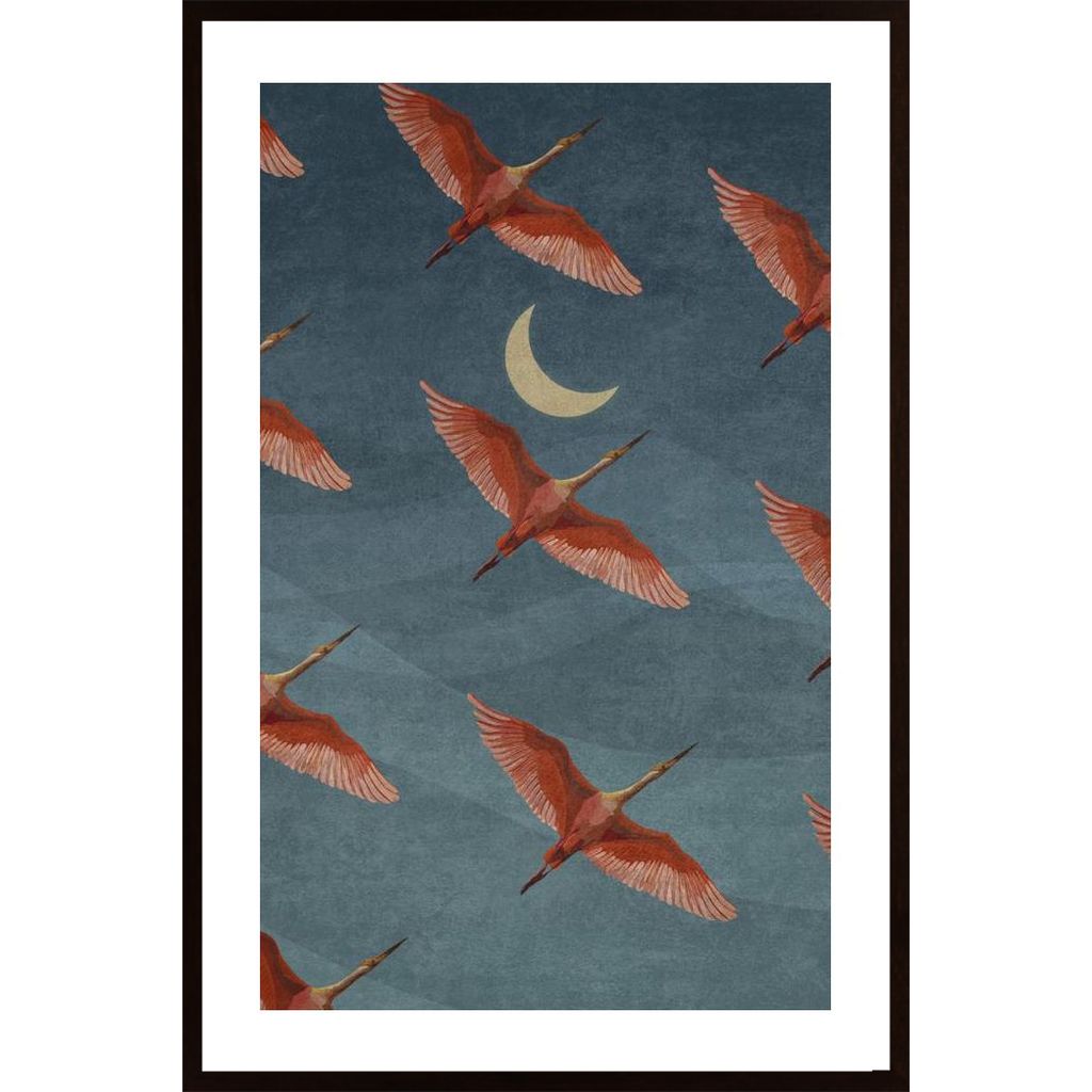 Cranes On Sky Poster von Hambedo