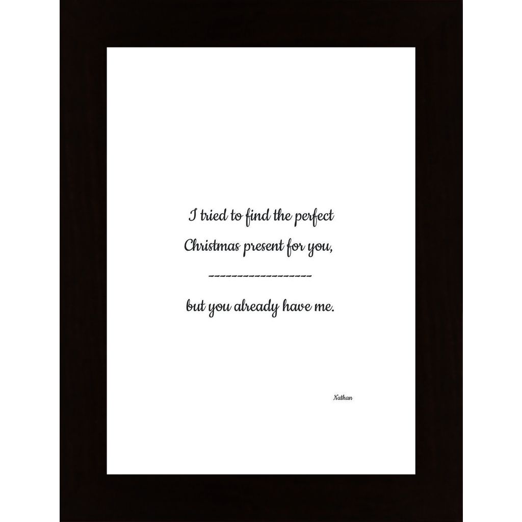 I Tried To Find The Perfect Christmas Present For You Poster von Hambedo