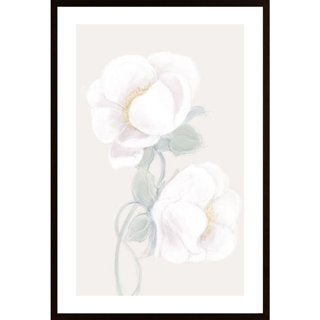 Lush Peony Poster von Hambedo