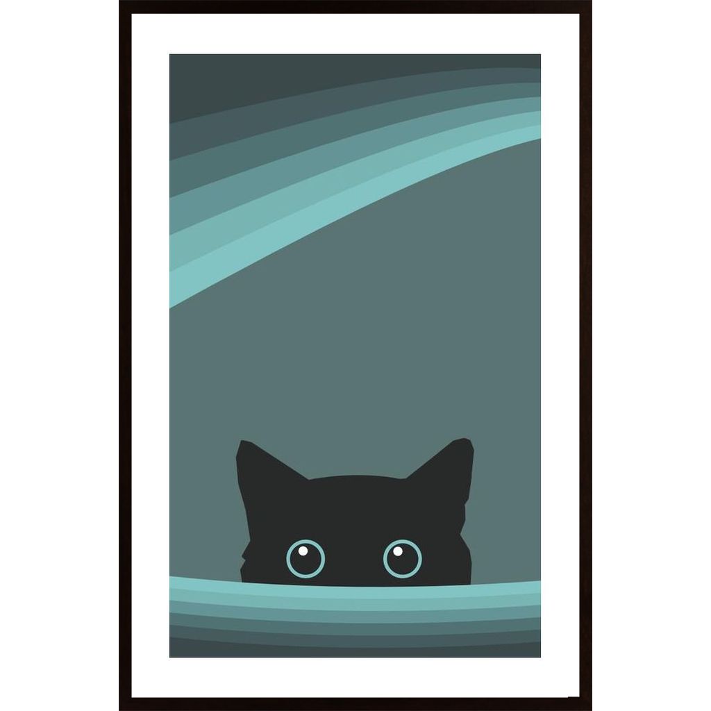 Peeping Kitty Poster von Hambedo