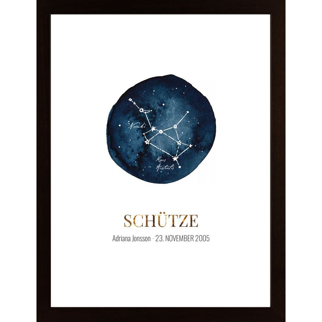 Schütze (Personalisierbar) Poster von Hambedo