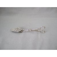 Gebäckzange Silber Versilbert Kuchenzange Vintage Gemüsezange Gebäckzange Silber Versilbert Kuchenzange Vintage Gemüsezange von HamburgVintage